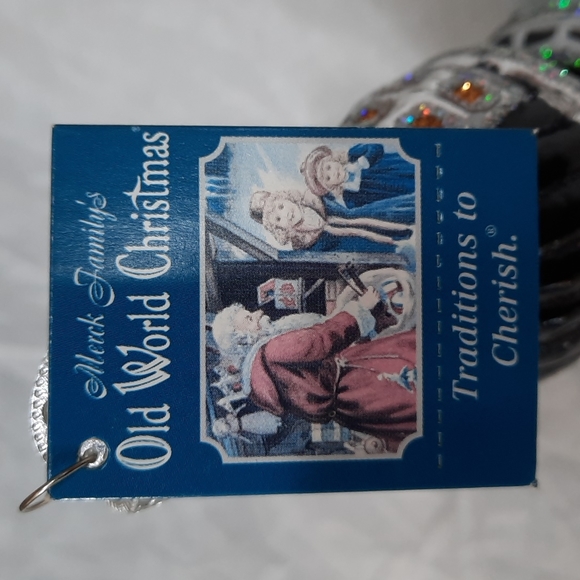 Potbelly Stove Wood Burning Old World Christmas Glass Ornament Keepsake Rare - Picture 6 of 6